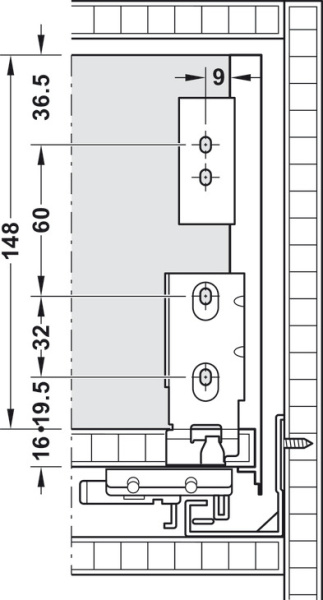 Matrix Box A комплект боковин, белый,175x500 мм